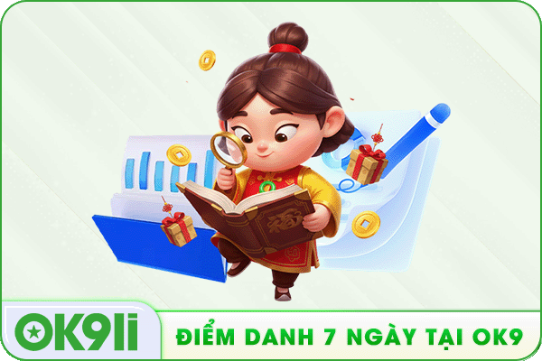 điểm danh 7 ngày tại ok9